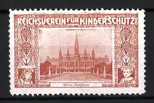 Reklamemarke Wien, Reichsverein für Kinderschutz, Rathaus