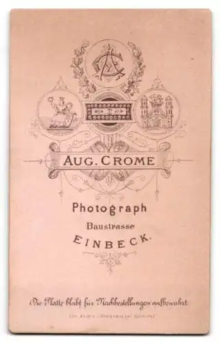 Fotografie Aug. Crome, Einbeck, Baustrasse, Porträt einer Frau mit Kind