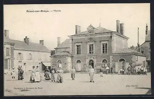 AK Bessé-sur-Braye, Mairie