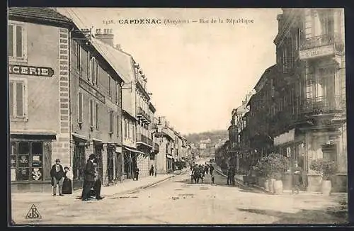 AK Capdenac, Rue de la République