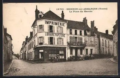 AK Brienon-sur-Armancon, La Place du Marché