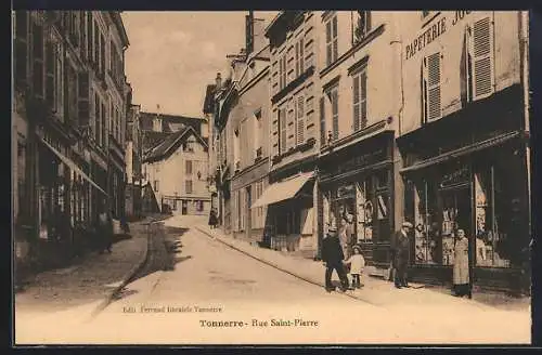 AK Tonnerre, Rue Saint-Pierre, Strassenpartie