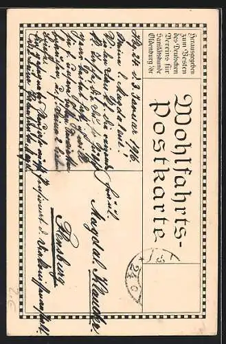 AK Portrait Paul von Hindenburg in Uniform mit Abzeichen und Orden