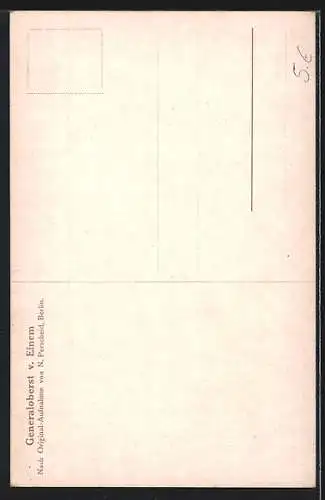 AK Heerführer Generaloberst v. Einem