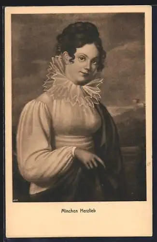 AK Friederike Brion von Sesenheim, von Goethe verehrt