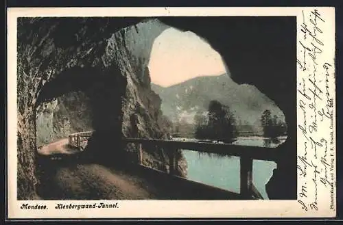 AK Mondsee, Partie im Kienbergwand-Tunnel