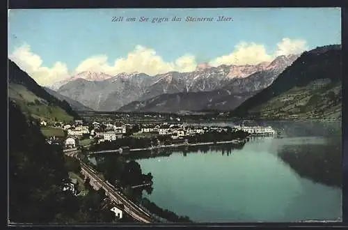 AK Zell am See, Blick gegen das Steinerne Meer