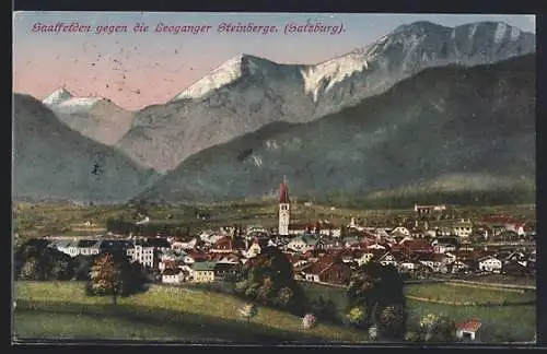 AK Saalfelden /Salzburg, Blick gegen die Leoganger Steinberge