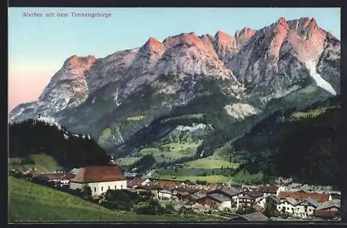 AK Werfen, Panorama mit Tennengebirge