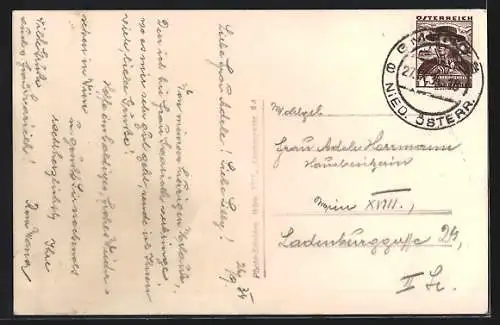 AK Gmünd /N.-Ö., Uferpartie am Schloss