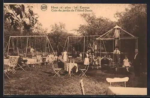 AK Hout-si-plou-lez-Esneux, Coin du jardin de l`Hôtel Donis