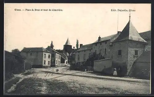 AK Glons, Place de Brus et tour du Cimetière