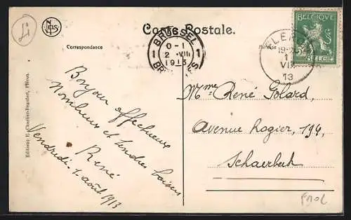 AK Fléron, Rue Bouillenne, Strassenpartie