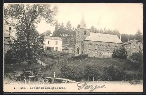 AK Coo, Le Pont de Bois et L`Eglise