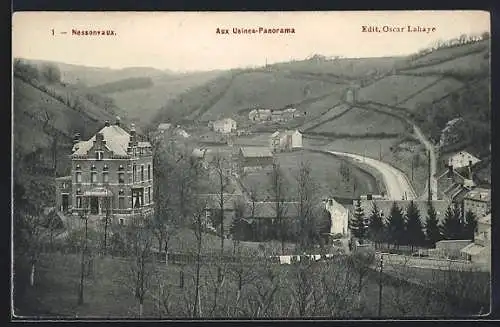 AK Nessonvaux, Aux Usines-Panorama