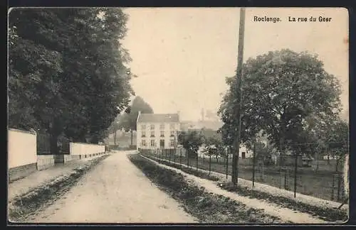 AK Roclenge, La rue du Geer