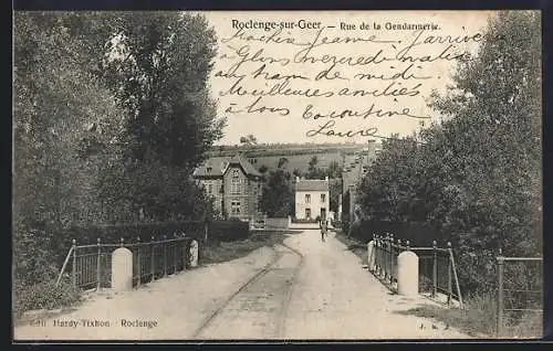 AK Roclenge-sur-Geer, Rue de la Gendarmerie