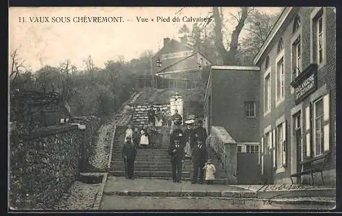 AK Vaux sous Chevremont, Vue Pied du Calvaire