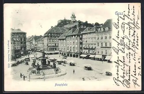 AK Graz, Blick auf den Hauptplatz