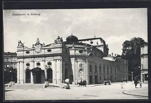 AK Salzburg, Blick auf das Stadttheater