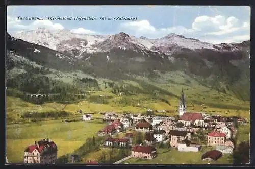 AK Hofgastein /Tauernbahn, Ortsansicht im Tal