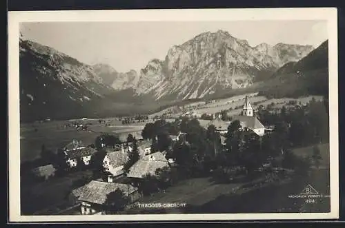 AK Tragöss-Oberort, Teilansicht mit Kirche