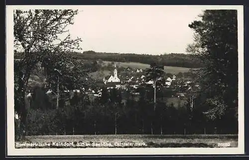 AK Kaindorf /Oststeiermark, Teilansicht mit Kirche