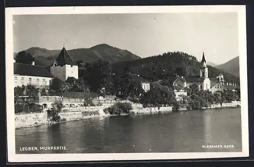 AK Leoben, Murpartie mit Kirche