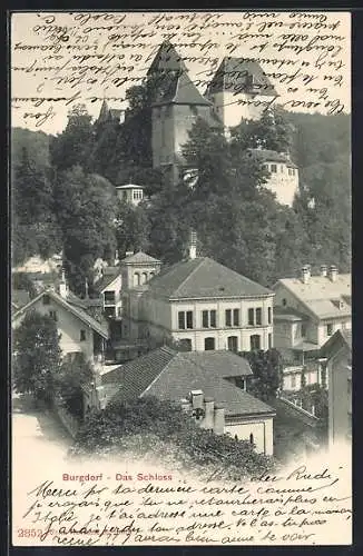 AK Burgdorf, Schloss im Ortsbild