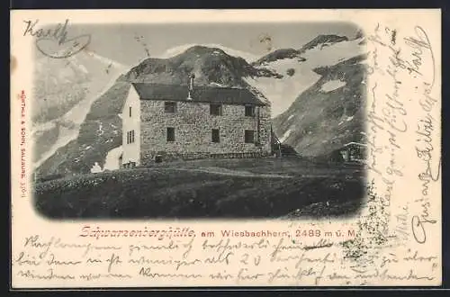 AK Schwarzenberghütte, Berghütte am Wiesbachhorn