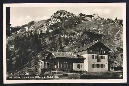 AK Bodenschneidhaus, Berghütte mit Gipfel