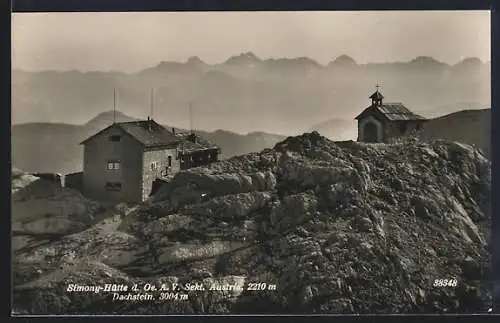 AK Simony-Hütte, Blick zum Dachstein