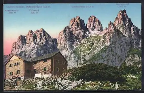 AK Hofpürglhütte, Partie mit Kampenbrunn und Mosermandl