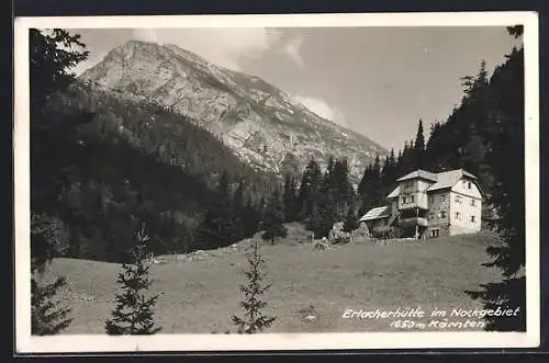 AK Erlacherhütte im Nockgebiet, Blick zum Gipfel