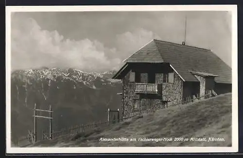 AK Alexanderhütte am Tschierweger-Nock, Berghütte in Millstatt