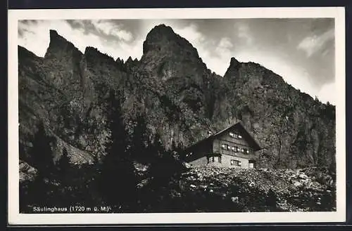 AK Säulinghaus, Blick zum Gipfel