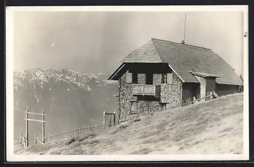 AK Alexanderhütte am Tschierweger-Nock, Ansicht vom Hang aus