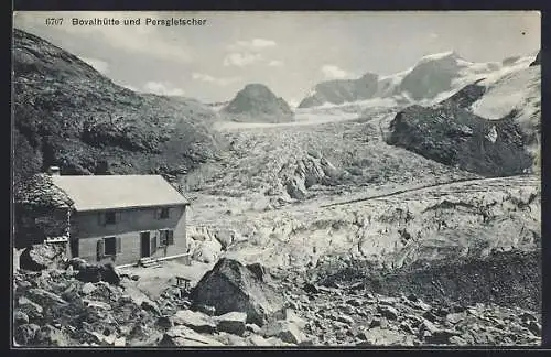 AK Bovalhütte, Blick zum Persgletscher