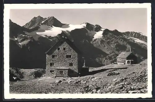 AK Hochwilde Haus bei Ober-Gurgl, Blick auf Ramolkogl