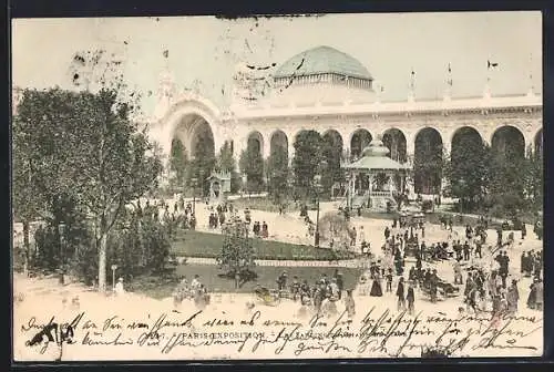 AK Paris, Exposition Universelle 1900, les Jardins du Champ de Mars