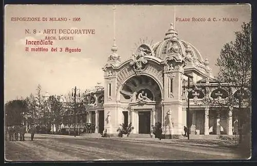 AK Milano, Esposizione di Milano 1906, Arch. Locati