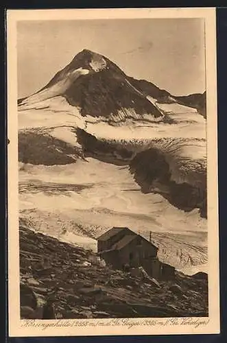 AK Kürsingerhütte, Gesamtansicht mit Schnee