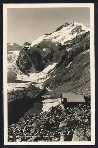 AK Boval-Hütte, Partie mit Piz Bernina