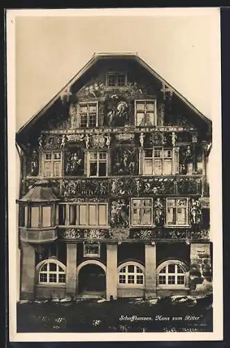 AK Schaffhausen, Blick auf Haus zum Ritter