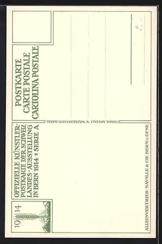 AK Bern, Schweizer Landes-Ausstellung 1914, Am Blumenstand