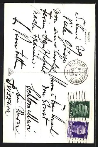 AK Neapel, Gassenleben, Strassenpartie