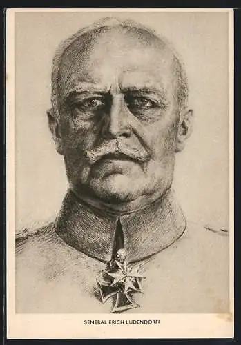 AK Portrait General Erich Ludendorff in Uniform