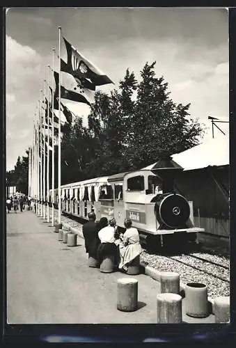 AK Zürich, SAFFA-Ausstellung 1958, Ausstellungs-Kleinbahn