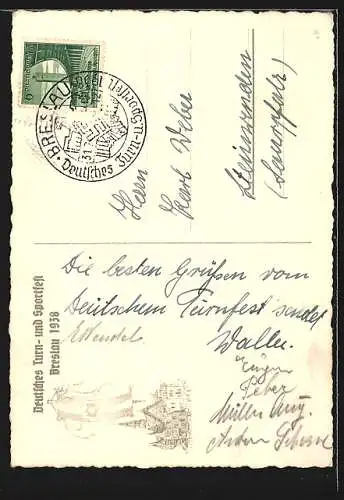 AK Breslau, Rathaus im Sonnenlicht