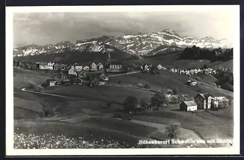 AK Schwellbrunn, Ansicht mit Säntis